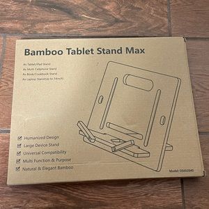 COPY - COPY - COPY - NEW Bamboo tablet stand max wooden sealed